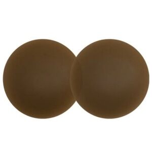 Sticky Adhesive Silicone Nipple Pasties - Reusable Nipple Covers (Dark Coffee)